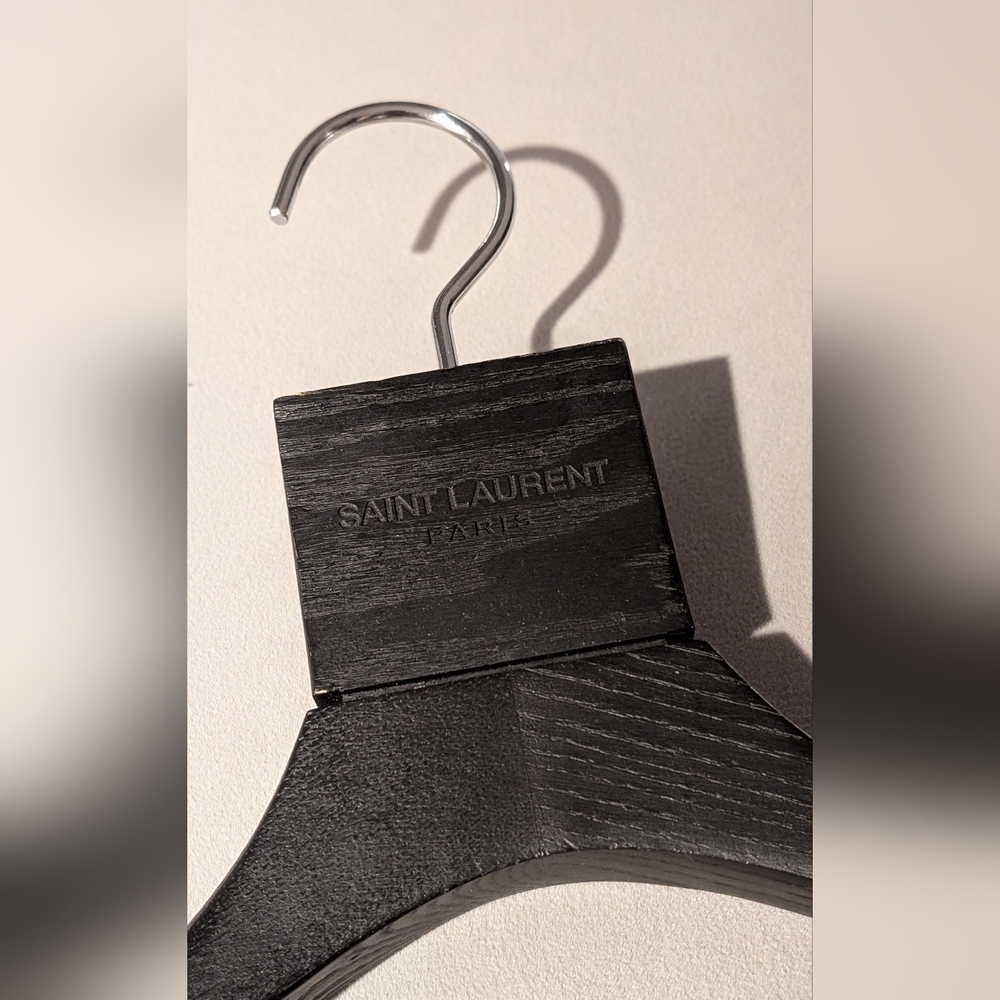 Saint Laurent Black Wooden Hanger